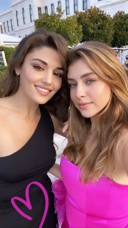 Picture of Aylin Ercel's daughter Handle Ercel and Gamze Ercel. 